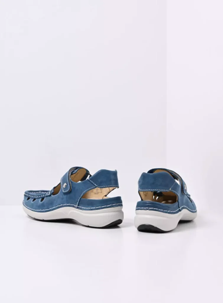 Wolky Comfort shoes 07204 Rolling Sun 36804 blue effect leather