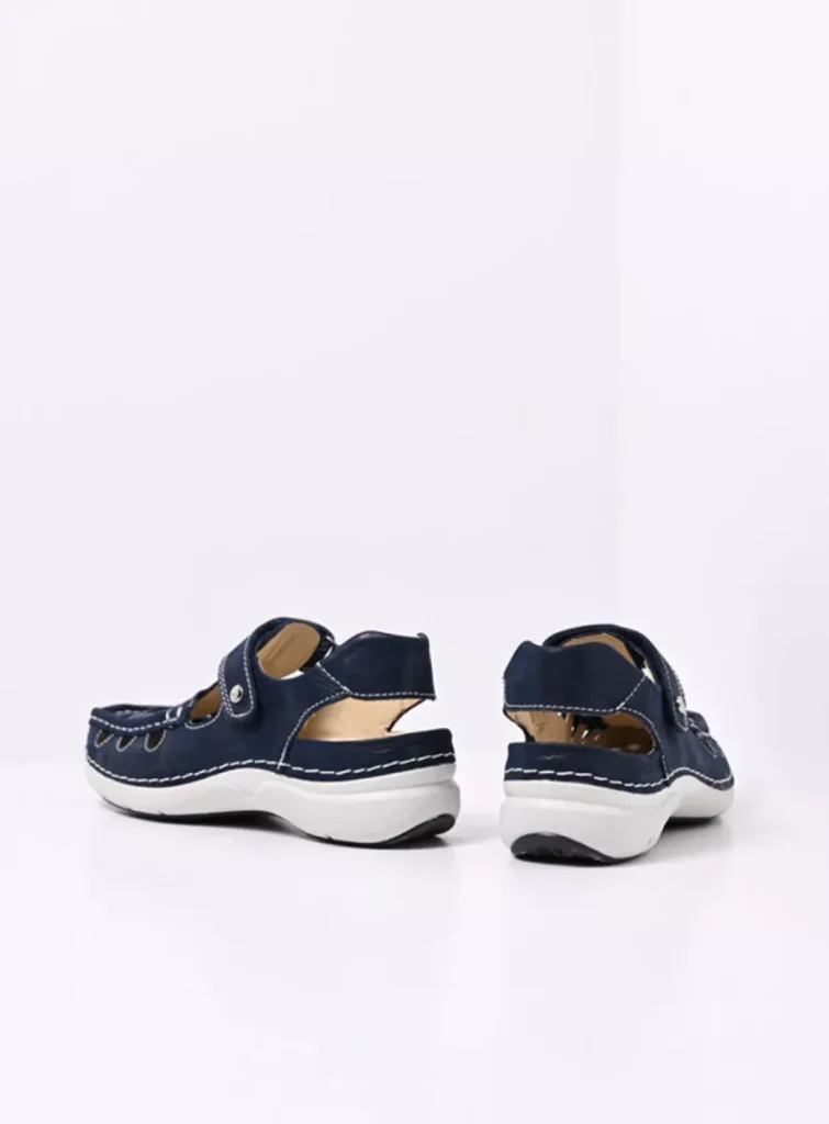 Wolky Comfort shoes 07204 Rolling Sun 36820 denim effect leather