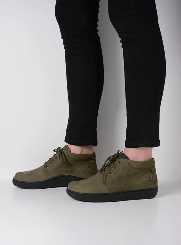 Wolky Lace up boots 08100 Kansas Lady XW 11709 pesto green nubuck