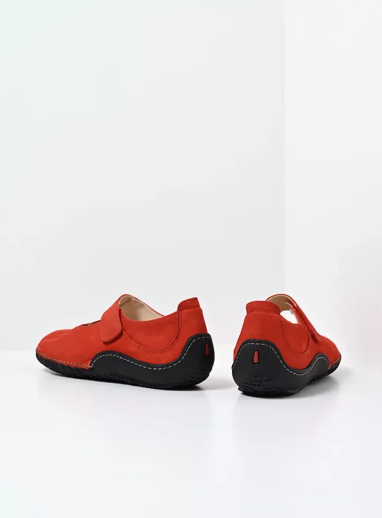 Wolky Mary Janes 08315 Fresh 11500 red nubuck