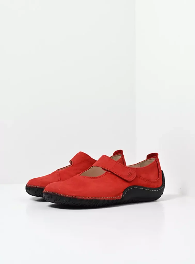 Wolky Mary Janes 08315 Fresh 11500 red nubuck