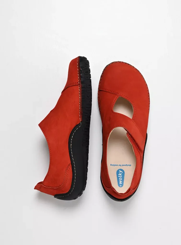 Wolky Mary Janes 08315 Fresh 11500 red nubuck