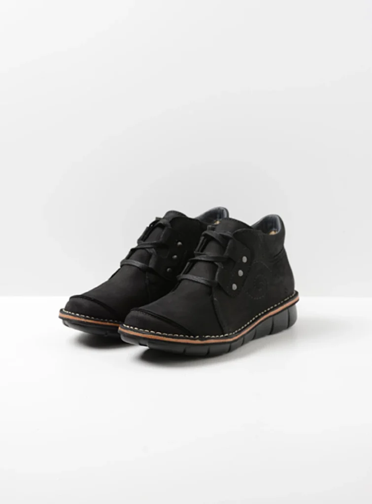 Wolky Comfort shoes 08384 Gallo 11000 black nubuck