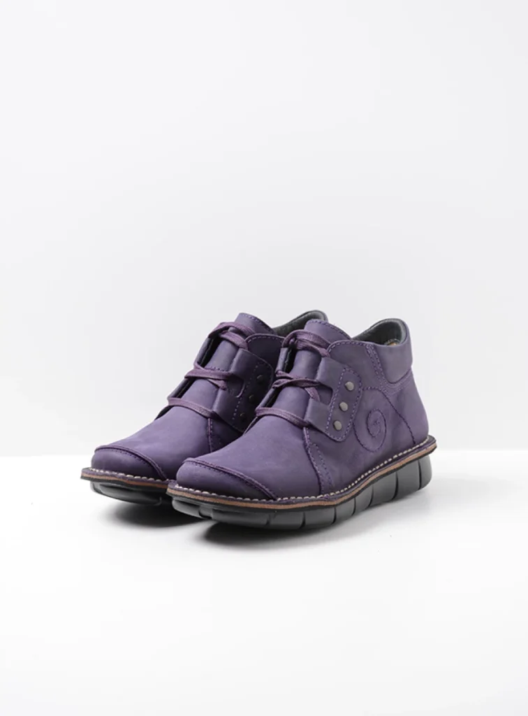 Wolky Comfort shoes 08384 Gallo 12600 purple nubuck