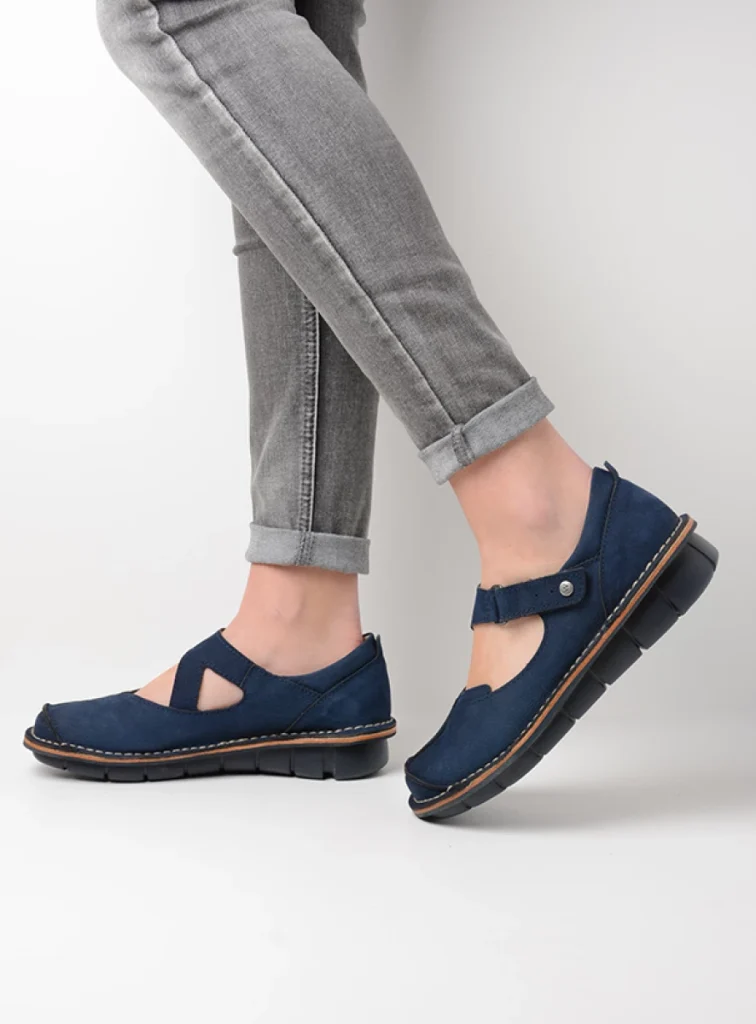 Wolky Mary Janes 08389 Cordoba 11820 blue nubuck