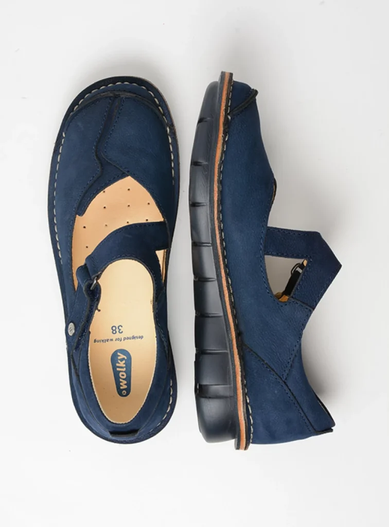 Wolky Mary Janes 08389 Cordoba 11820 blue nubuck