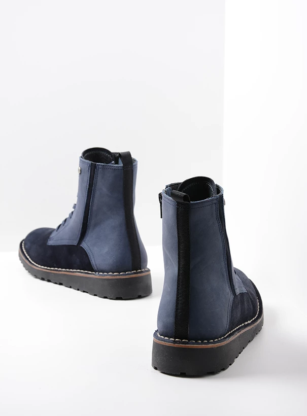 wolky ankle boots 08425 wagga wagga 40800 blue suede back
