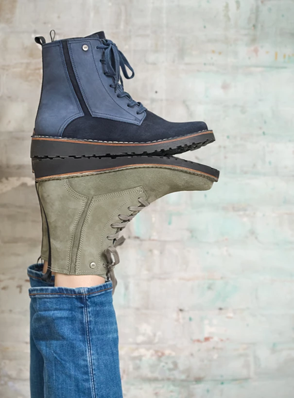 wolky ankle boots 08425 wagga wagga 40800 blue suede sfeer