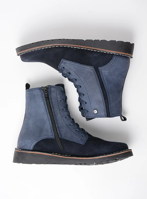 wolky ankle boots 08425 wagga wagga 40800 blue suede top