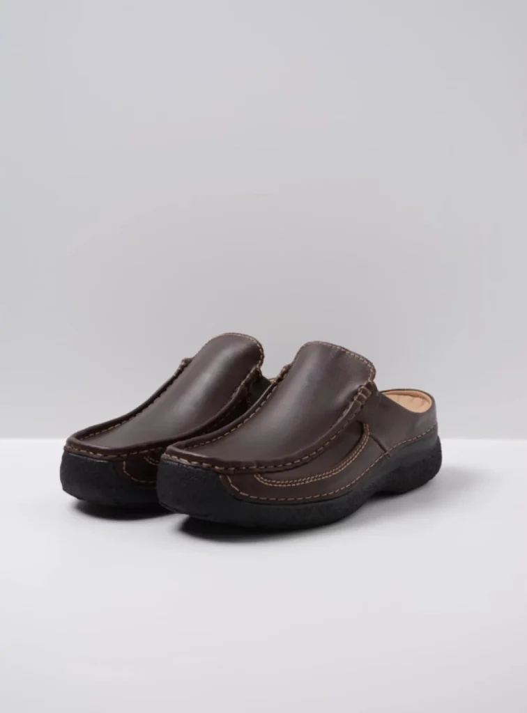 Wolky Comfortable shoes 09210 Roll Slide men 50300 brown leather